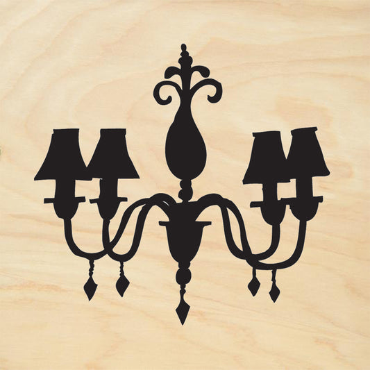StampaFe Chandelier with Shades Rubber Art Stamp