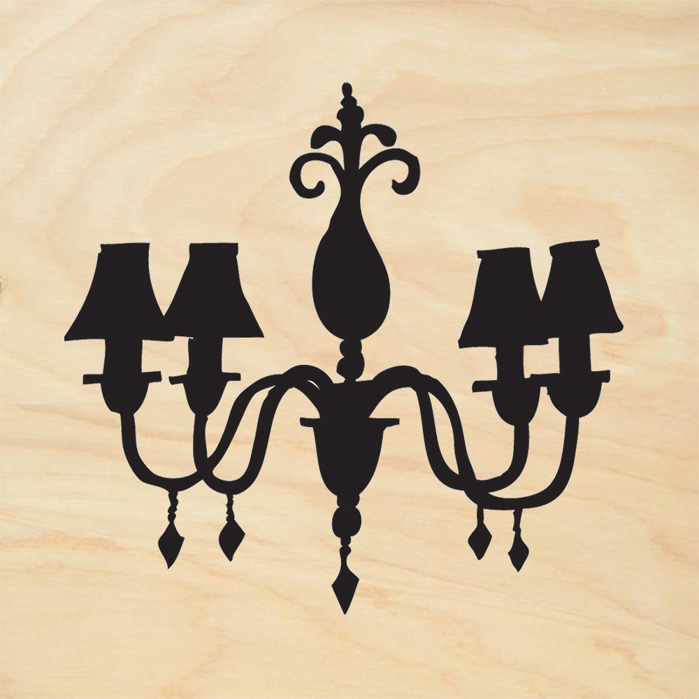 StampaFe Chandelier with Shades Rubber Art Stamp