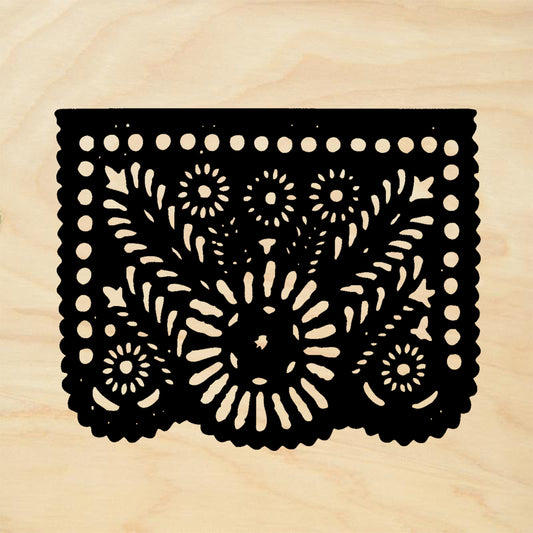 StampaFe Medallion Picado Solid Day of the Dead Rubber Art Stamp