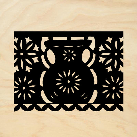 StampaFe Jarra Picado Solid Day of the Dead Rubber Art Stamp