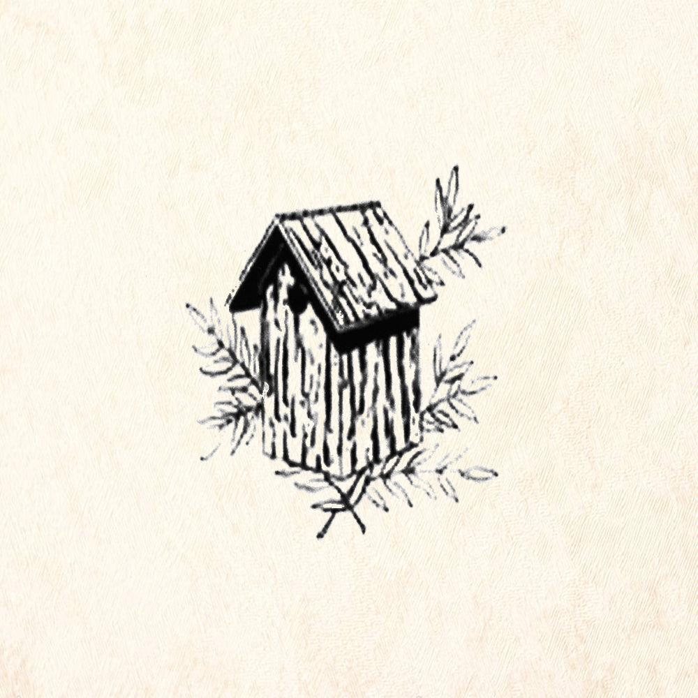 StampaFe Rustic Bird House Garden Rubber Art Stamp