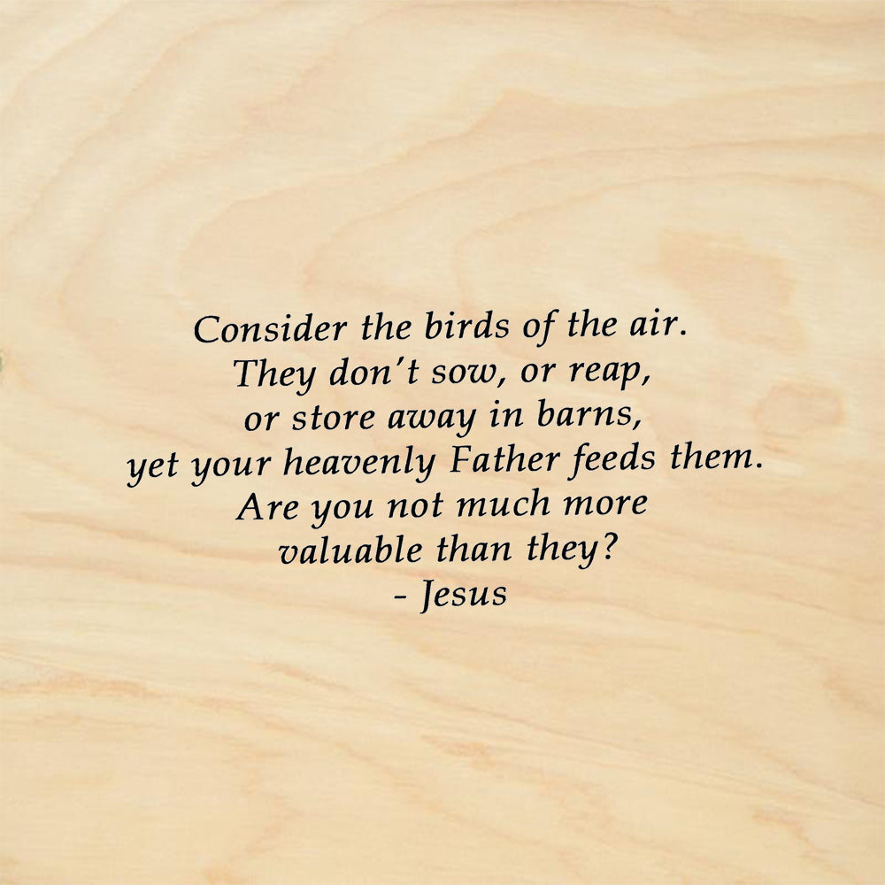 StampaFe Consider the Birds of the Air by Jesus Rubber Art Stamp