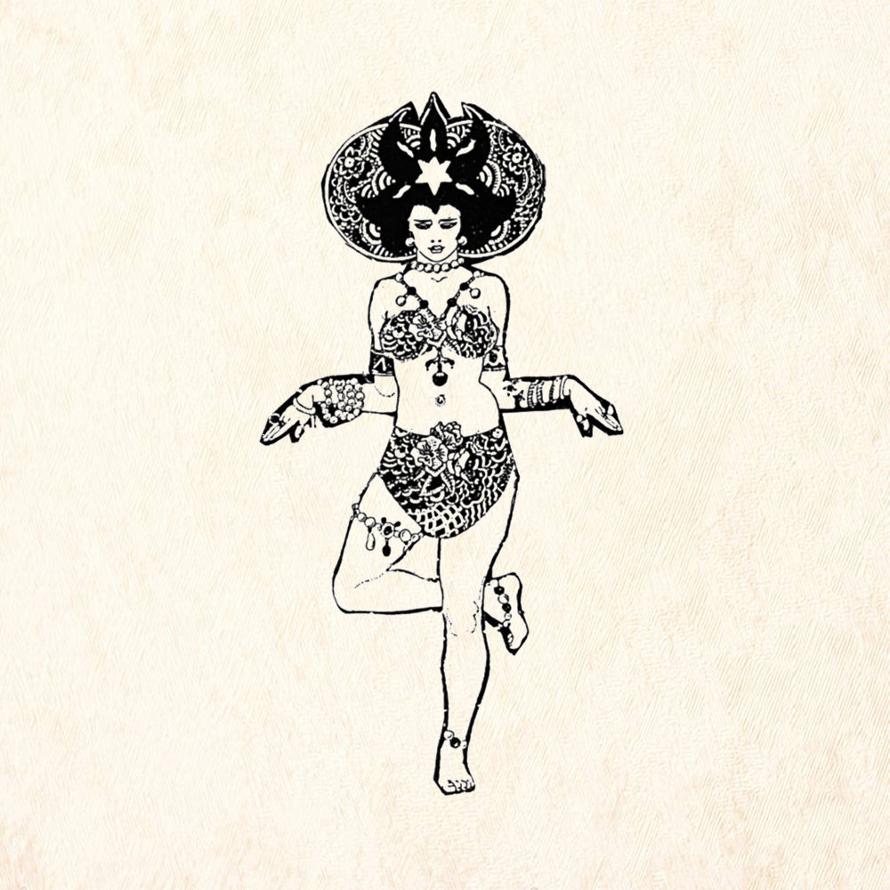 StampaFe Balance of Nature Female Figure Rubber Art Stamp
