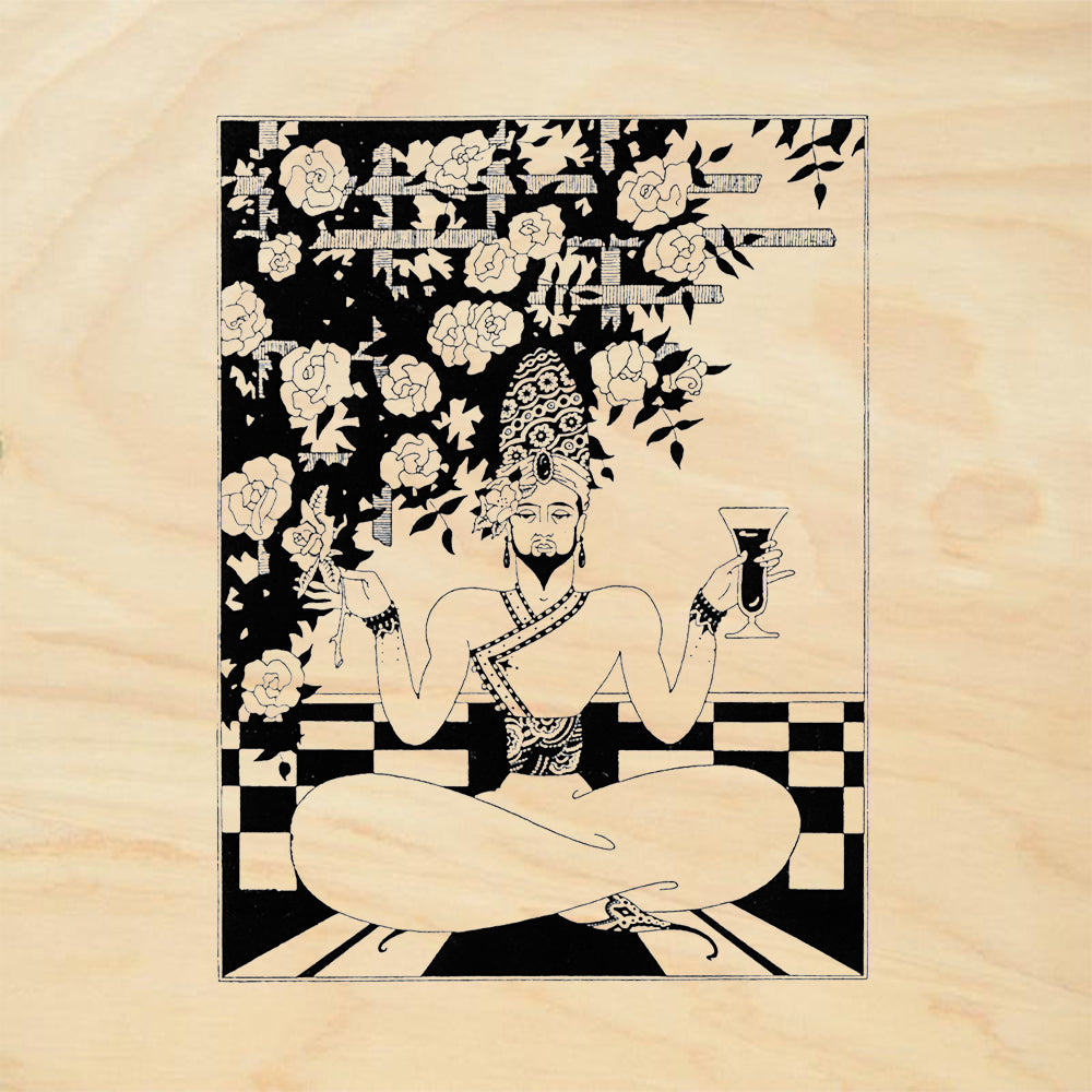 StampaFe Wine & Roses Vintage Rubber Art Stamp