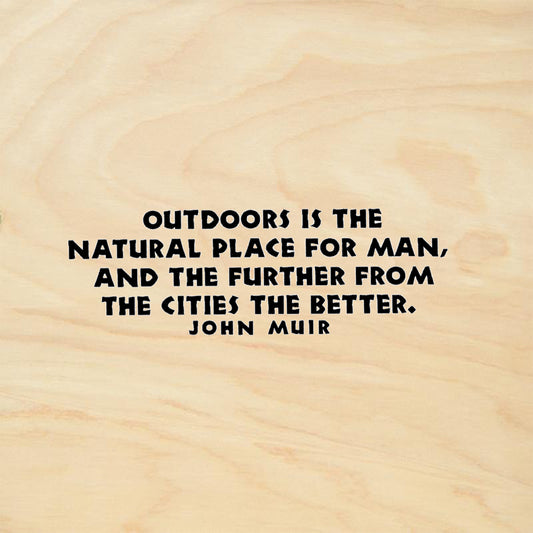 StampaFe Outdoors Qoute by John Muir Rubber Art Stamp