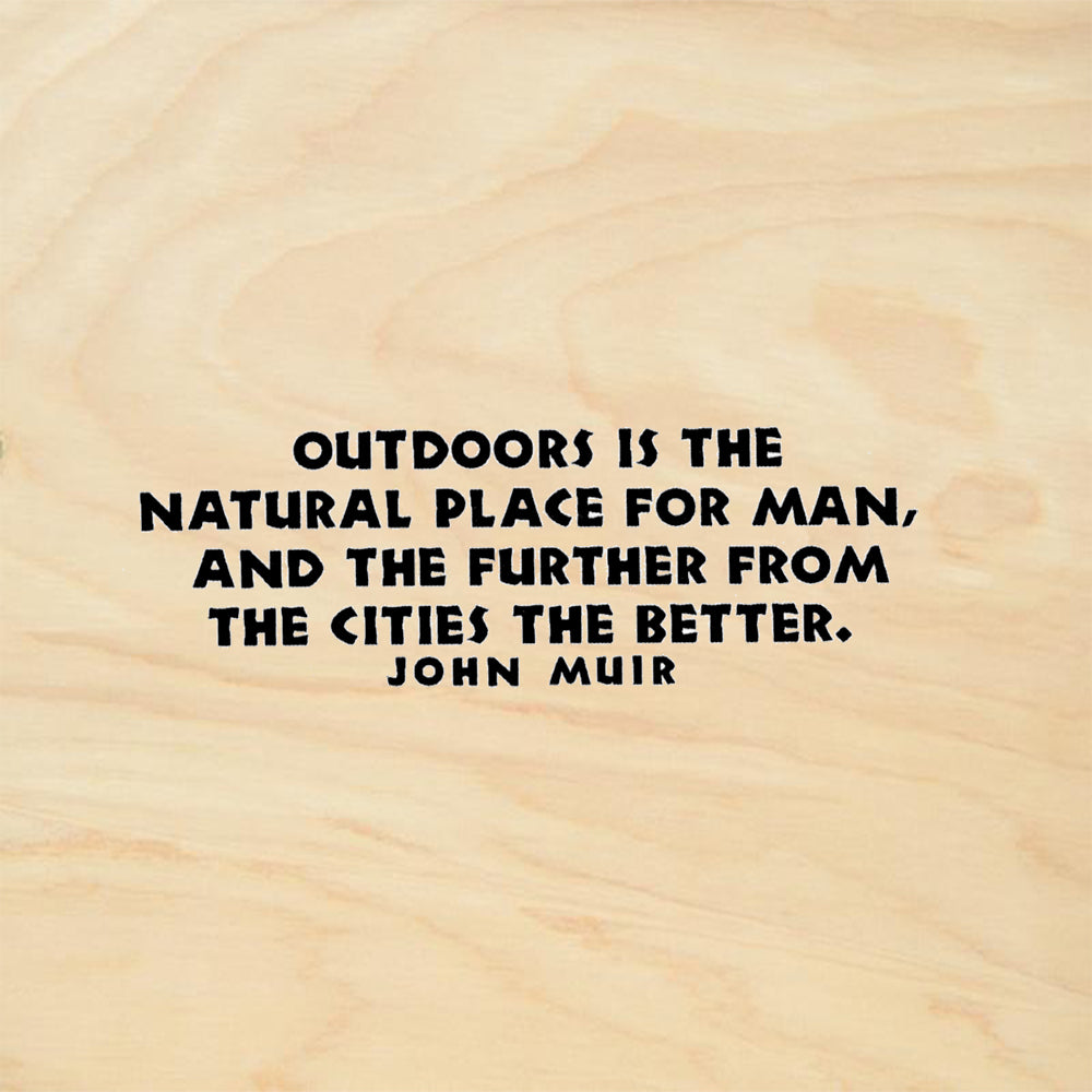 StampaFe Outdoors John Muir Quote Rubber Art Stamp