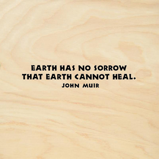 StampaFe No Sorrow John Muir Quote Rubber Art Stamp