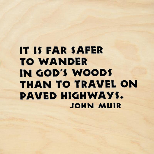 StampaFe Highways John Muir Quote Rubber Art Stamp