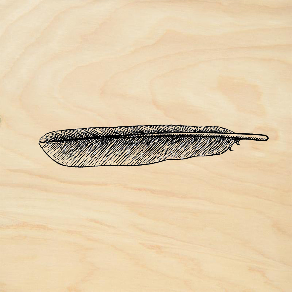 StampaFe Feather Southwestern Rubber Art Stamp