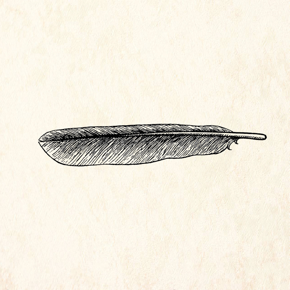 StampaFe Feather Southwestern Rubber Art Stamp