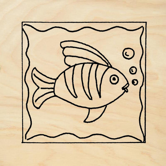 StampaFe Guadalupe bold Rubber Art Stamp