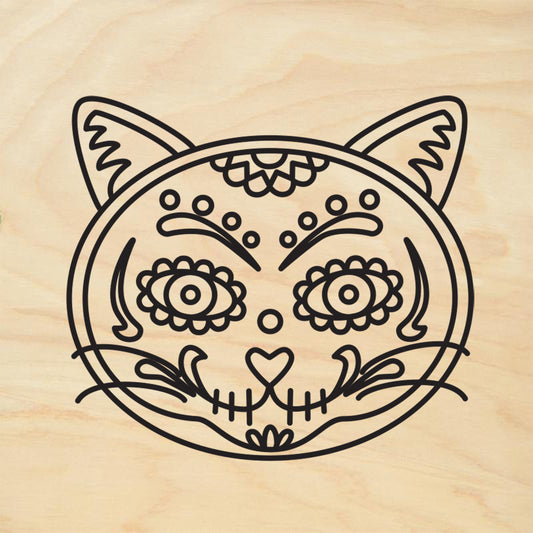 Cat Sugar Skull