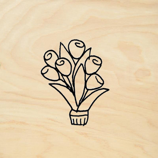 StampaFe Bouquet Floral Rubber Art Stamp