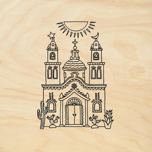 StampaFe Church Southwestern Rubber Art Stamp
