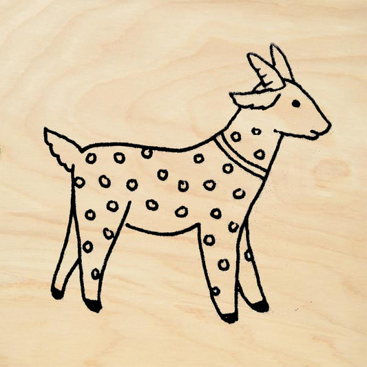 StampaFe Goat Rubber Art Stamp