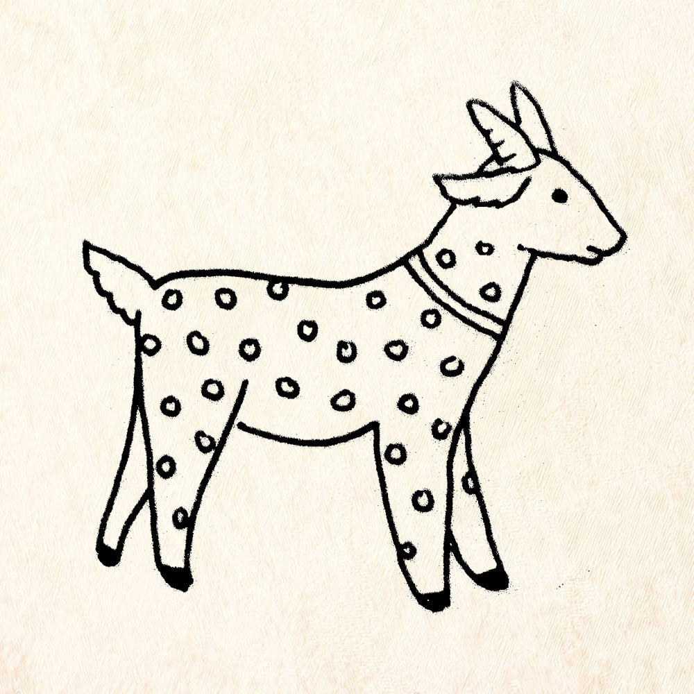 StampaFe Goat Rubber Art Stamp