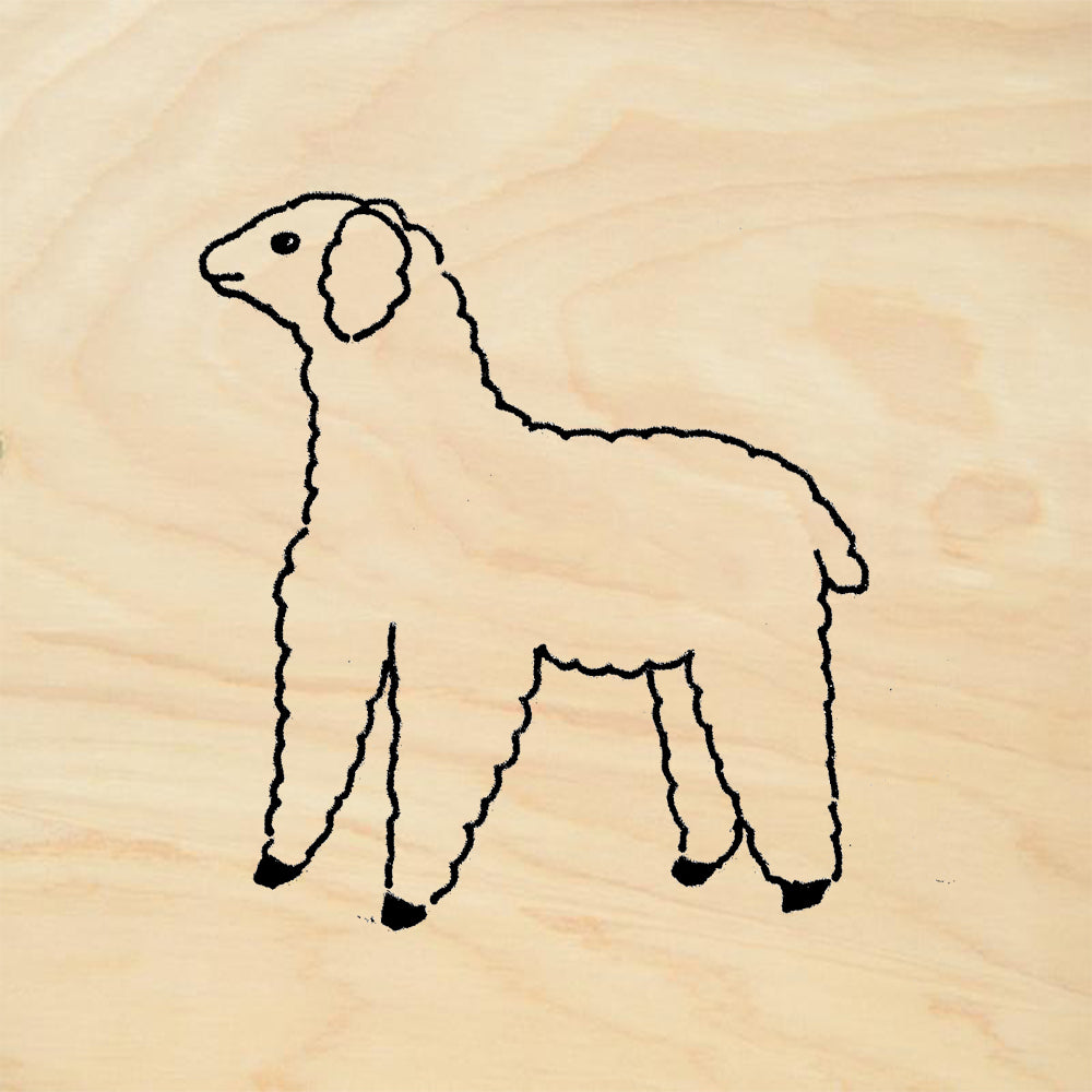 StampaFe Sheep Rubber Art Stamp