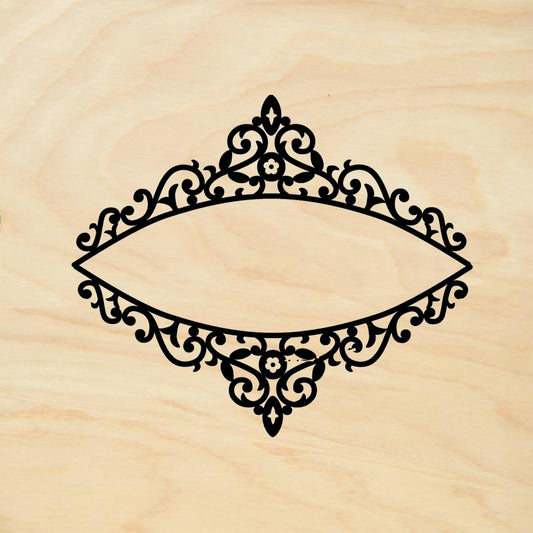 StampaFe Crown frame Mixed Media Rubber Art Stamp