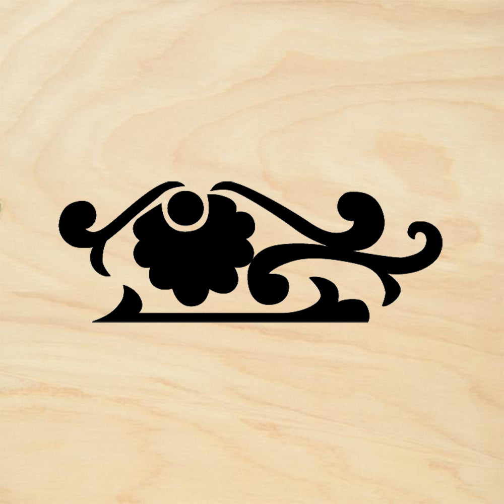 StampaFe Flower Doodad Rubber Art Stamp