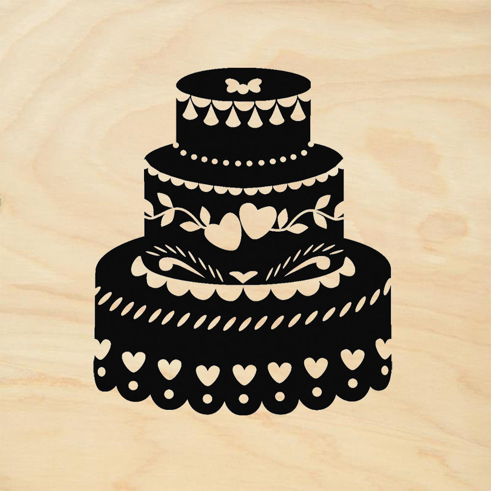 StampaFe Cake Card Making Rubber Art Stamp