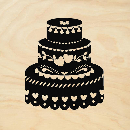 StampaFe Cake Card Making Rubber Art Stamp