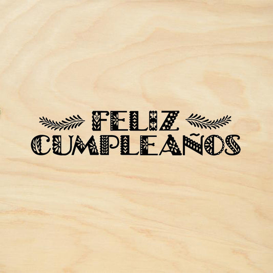 StampaFe Felize Cumpleanos Card Making Rubber Art Stamp
