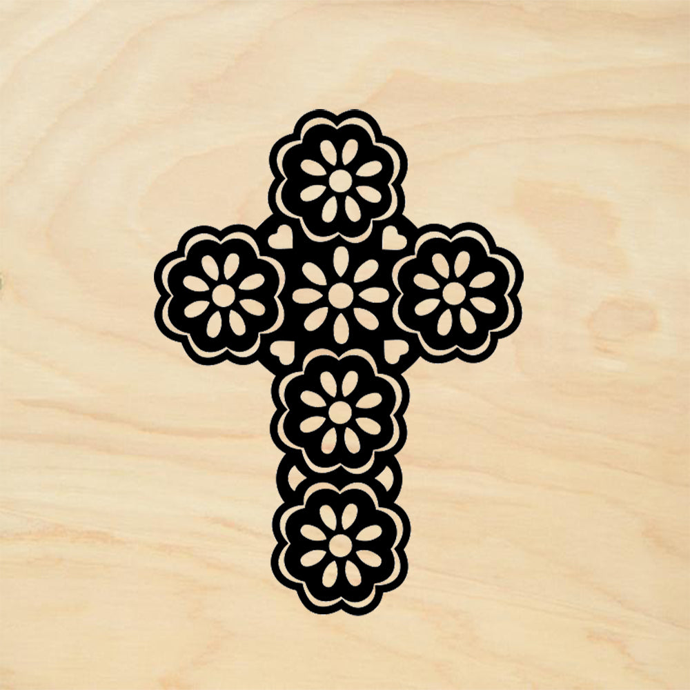StampaFe Daisy Cross Day of the Dead Rubber Art Stamp