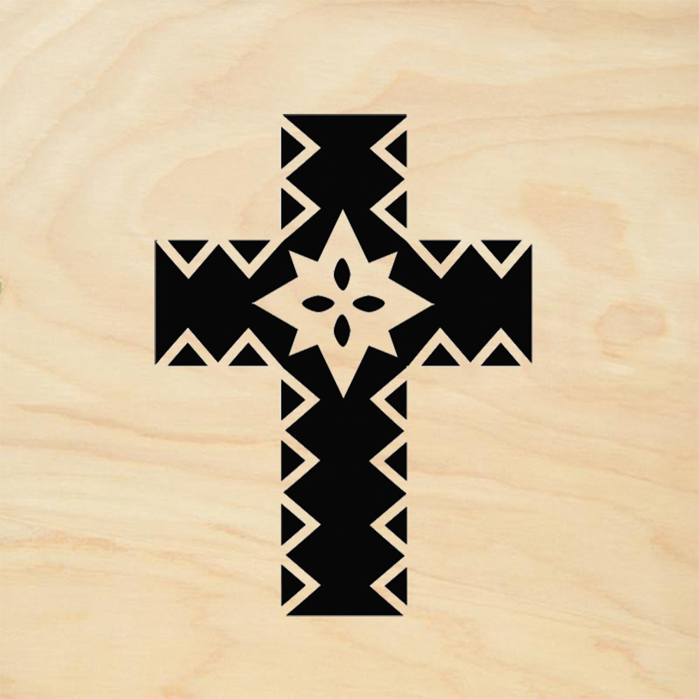 StampaFe Triangle Cross Southwestern Rubber Art Stamp