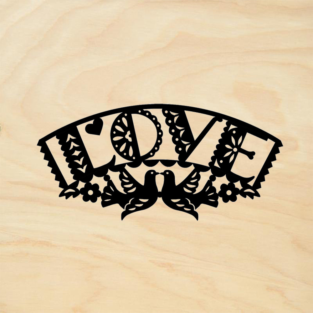StampaFe Love Picado Day of the Dead Rubber Art Stamp