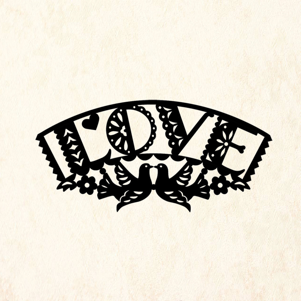 StampaFe Love Picado Day of the Dead Rubber Art Stamp