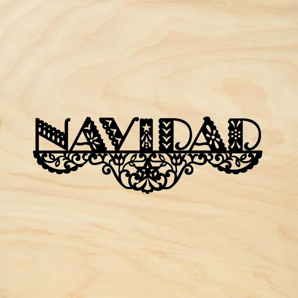 StampaFe Navidad Picado Card Making Rubber Art Stamp