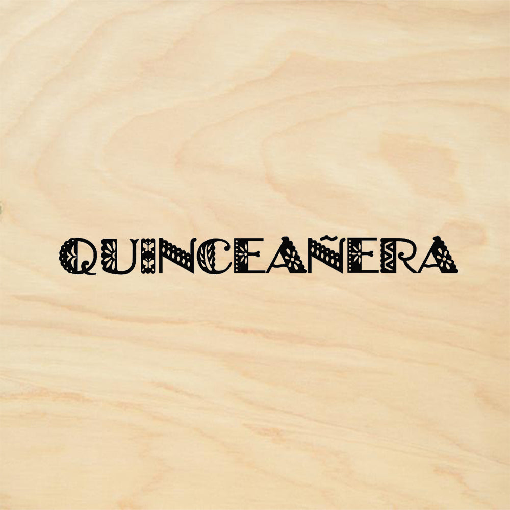 StampaFe Quinceanera Card Making Rubber Art Stamp