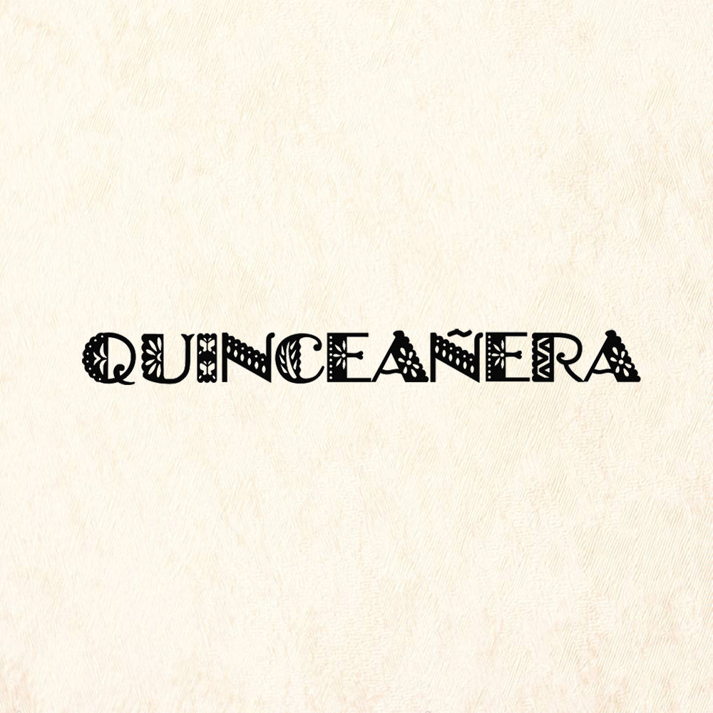 StampaFe Quinceanera Card Making Rubber Art Stamp