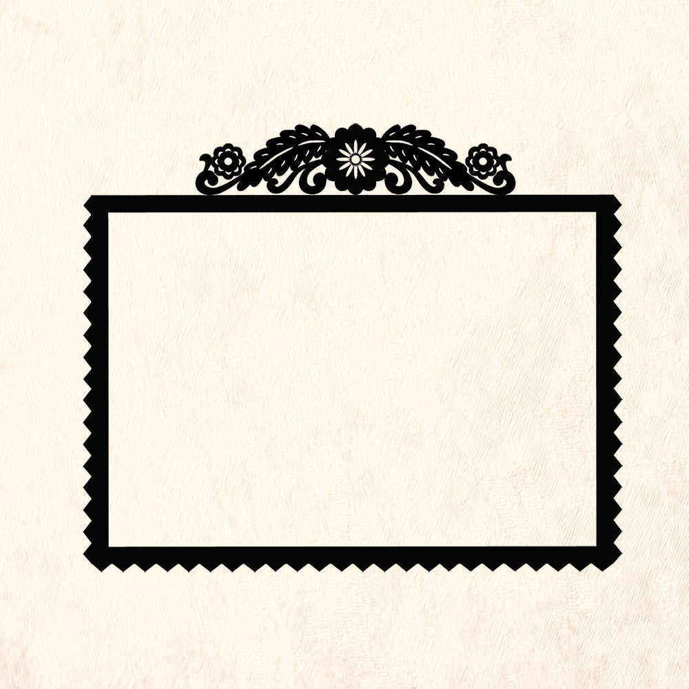 StampaFe Square Frame Mixed Media Rubber Art Stamp