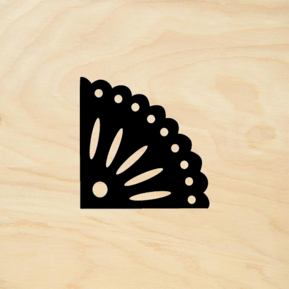 StampaFe Corner one Card Making Rubber Art Stamp