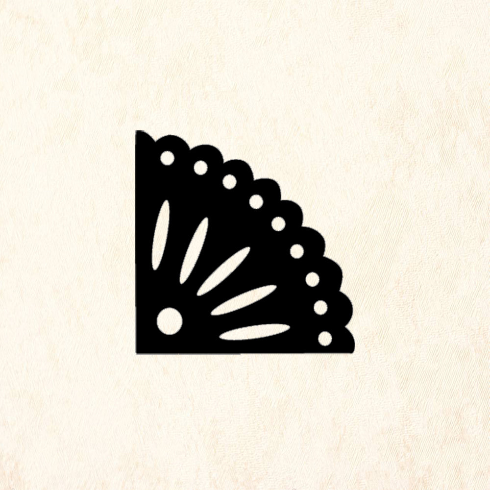 StampaFe Corner one Card Making Rubber Art Stamp
