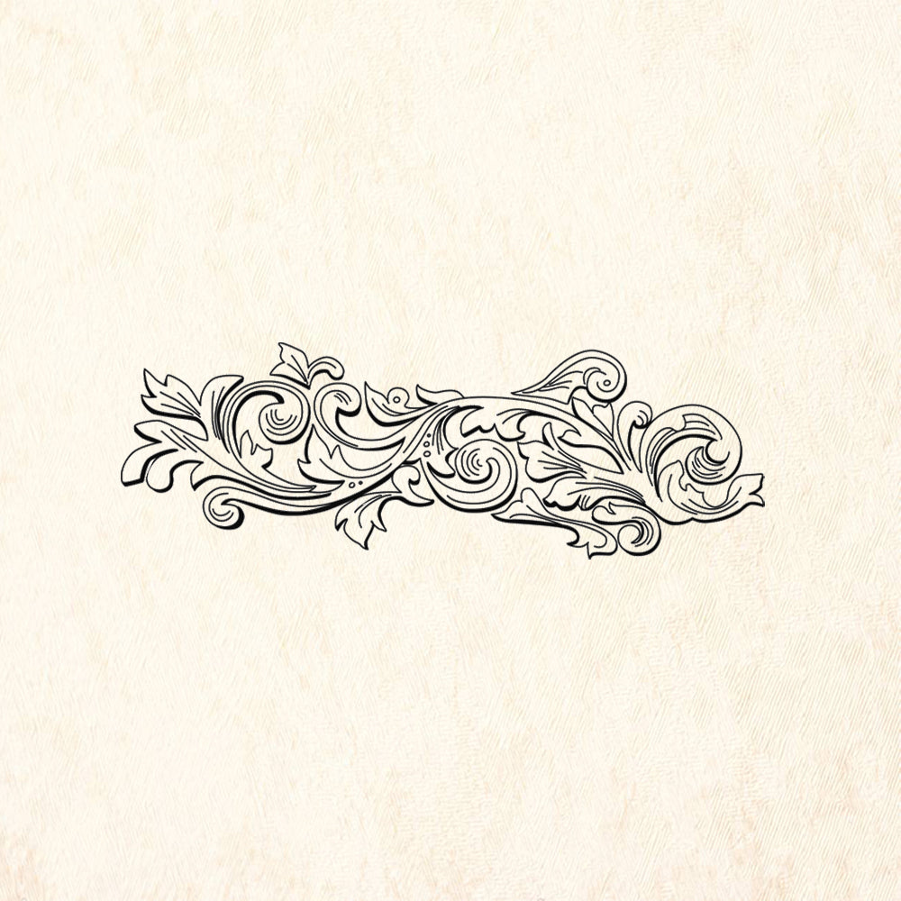 StampaFe Leather tooling small Western Rubber Art Stamp