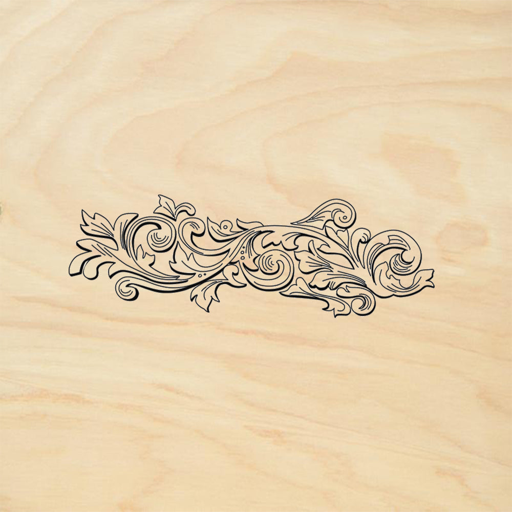StampaFe Leather tooling large Western Rubber Art Stamp