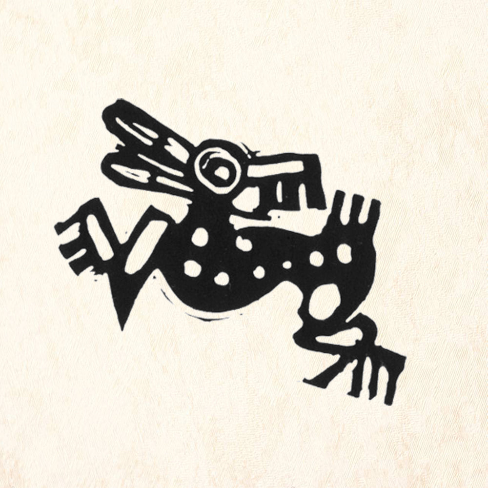 StampaFe Spotted Dear Tribal Rubber Art Stamp