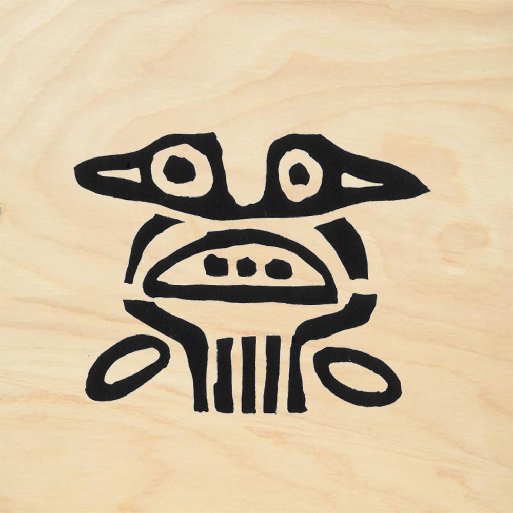StampaFe East West Bird Tribal Rubber Art Stamp