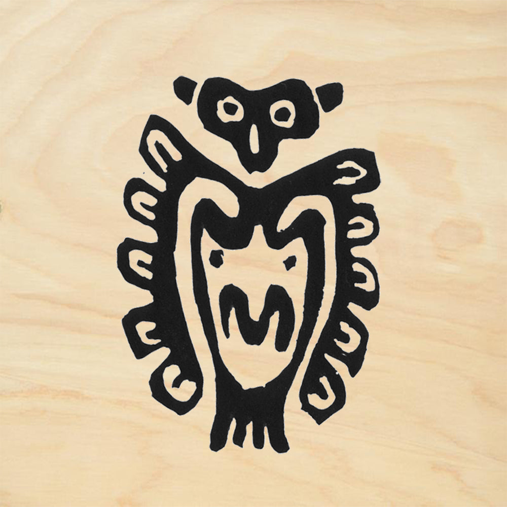 StampaFe Feather Woman Tribal Rubber Art Stamp