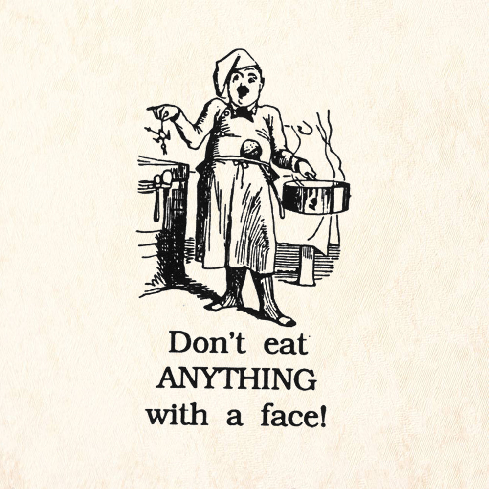 StampaFe Don't Eat Anything w Face Mixed Media Rubber Art Stamp