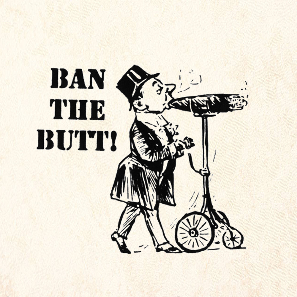 StampaFe Ban the Butt Mixed Media Rubber Art Stamp