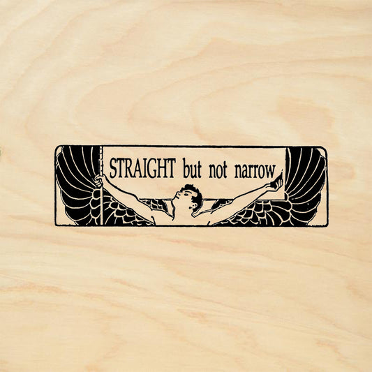 StampaFe Straight not Narrow Mixed Media Rubber Art Stamp