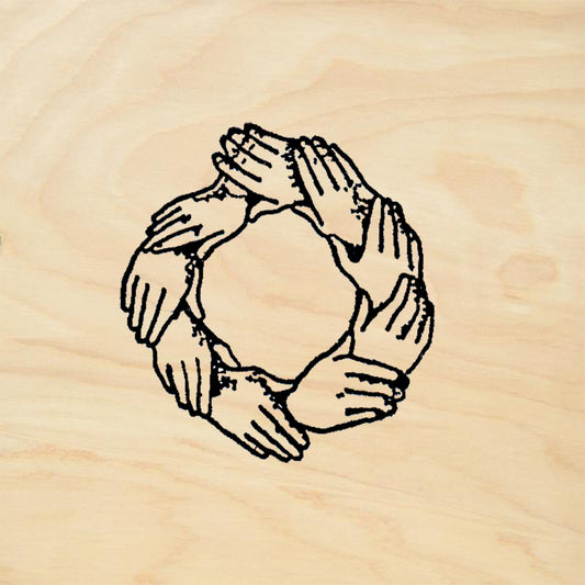 StampaFe Circle of Hands Goddess Rubber Art Stamp