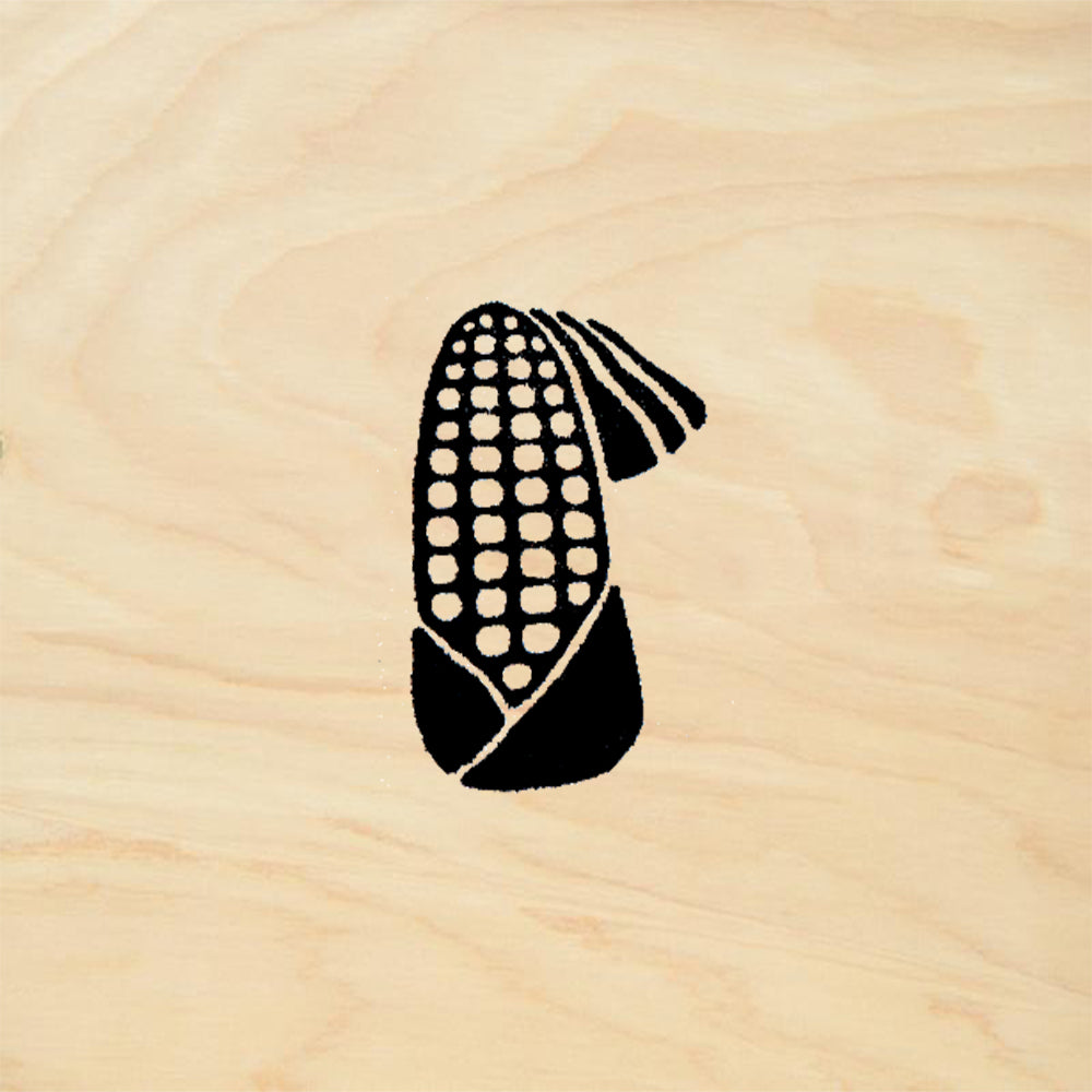 StampaFe Corn, ear Botanical Rubber Art Stamp