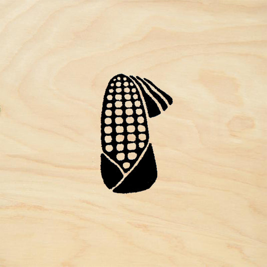 StampaFe Corn, ear Botanical Rubber Art Stamp