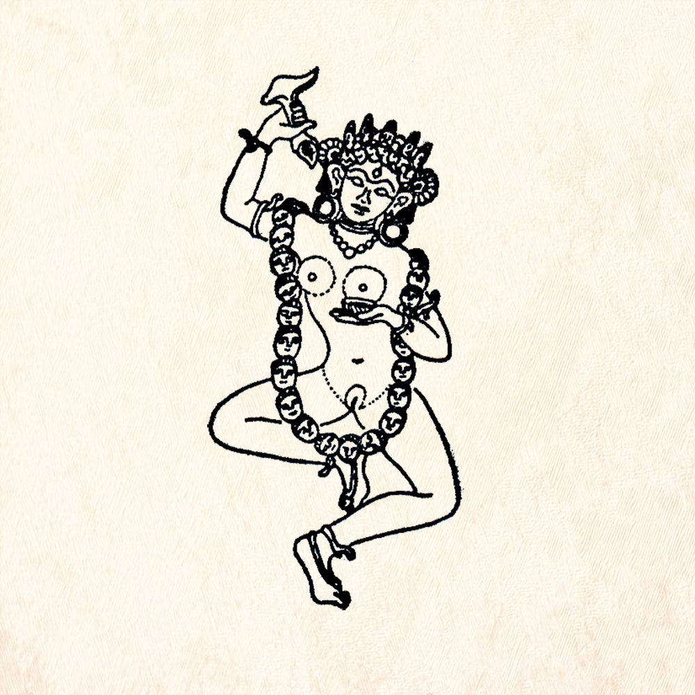 StampaFe Dakini Goddess Rubber Art Stamp