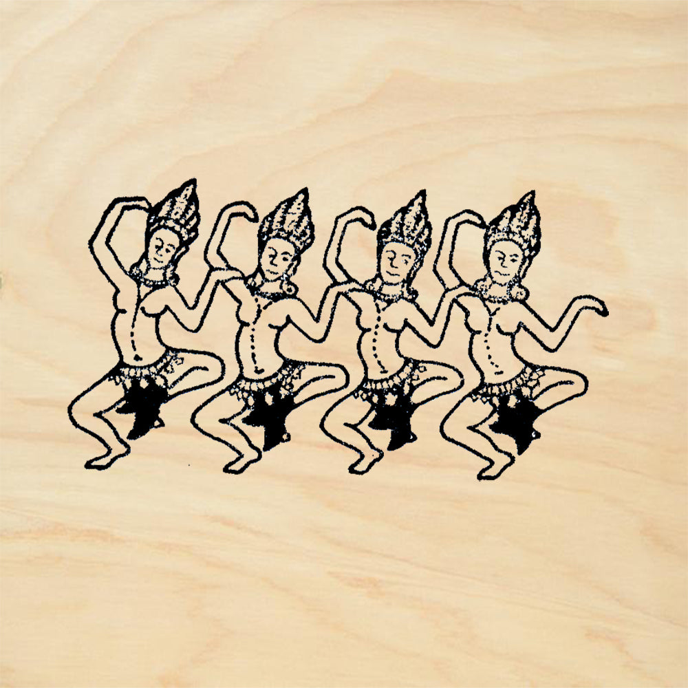 StampaFe Dancing Apsaras Goddess Rubber Art Stamp
