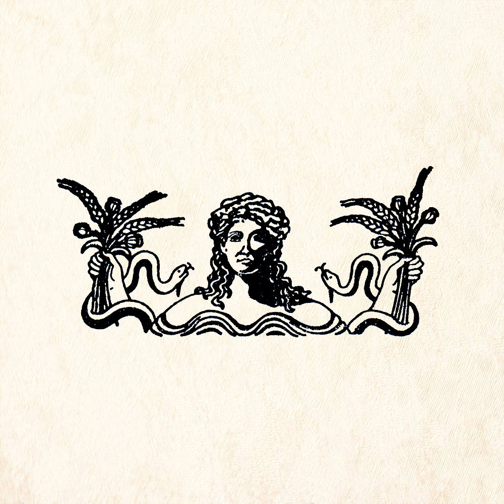 StampaFe Demeter/Ceres Goddess Rubber Art Stamp